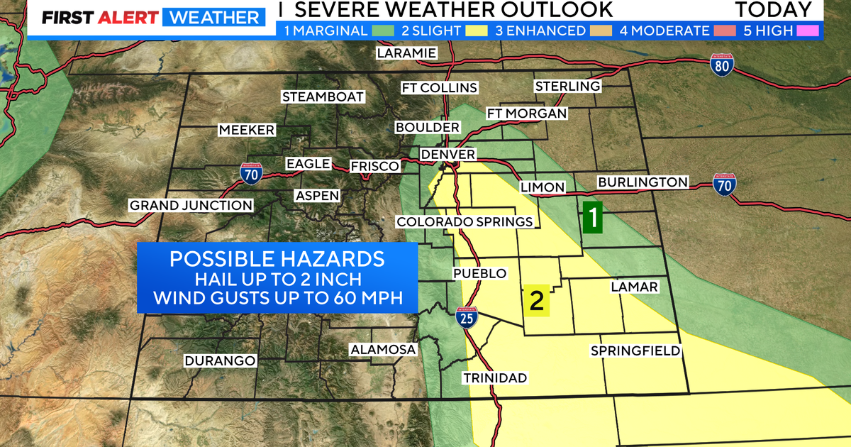 Denver weather: Severe Thunderstorm Watch issued for metro Denver - CBS ...