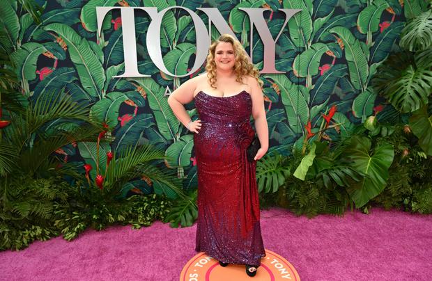 Tony nominee Bonnie Milligan arrives for the 76th Tony Awards at the United Palace in New York City on June 11, 2023. 