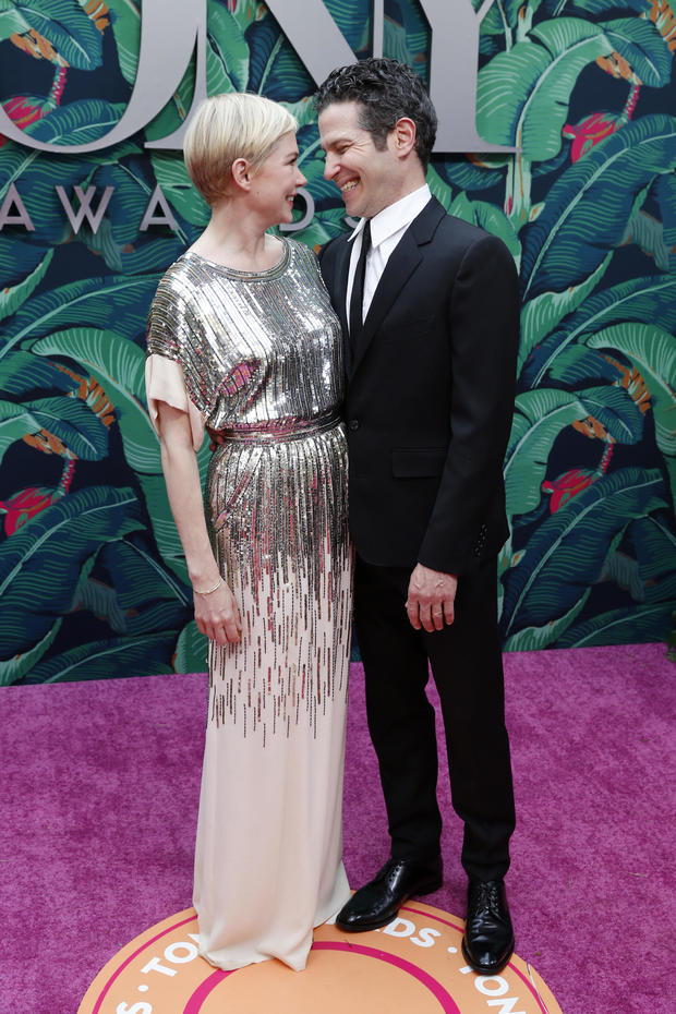 Michelle Williams and Thomas Kail attend The 76th Annual Tony Awards at United Palace Theater on June 11, 2023 in New York City. 