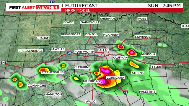 First Alert Weather: Sunday evening storms capable of large hail, damaging winds 