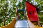 Metal slide for children 