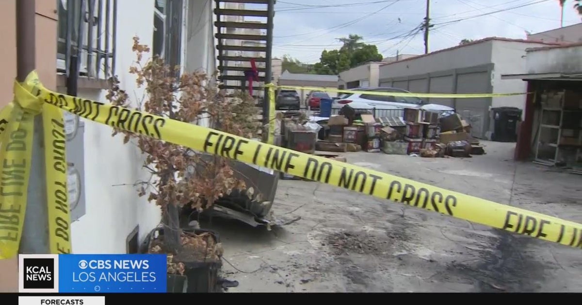 Arson investigation underway after Fairfax carport fire - CBS Los Angeles