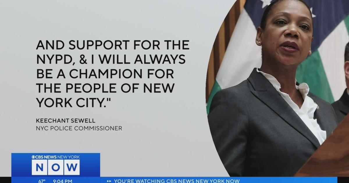 Keechant Sewell Stepping Down As Commissioner Of The NYPD - CBS New York