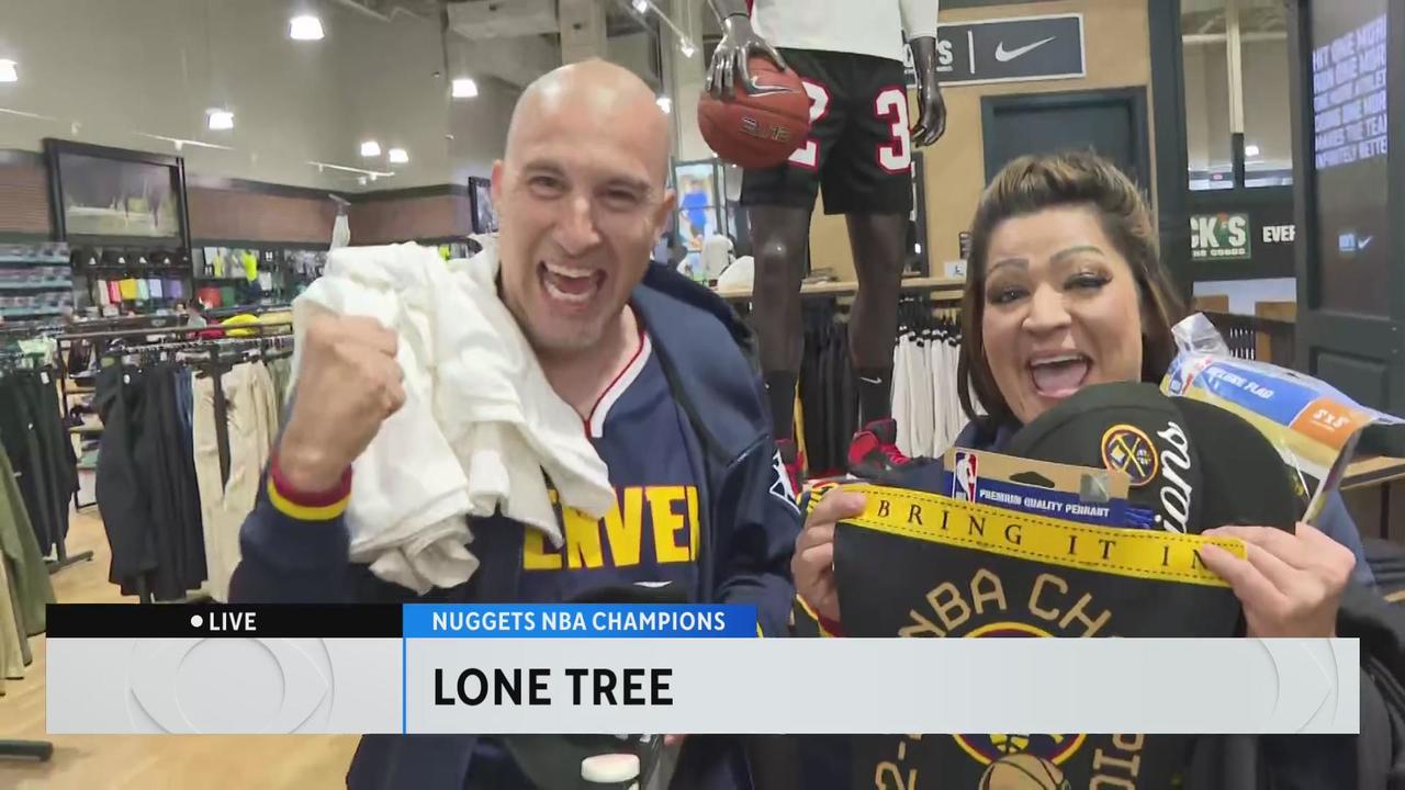 Nuggets fan rush to be among the first to own NBA Championship gear - CBS  Colorado