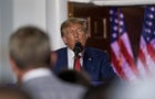 Former President Donald Trump Speaks At Trump National Golf Club Bedminster 