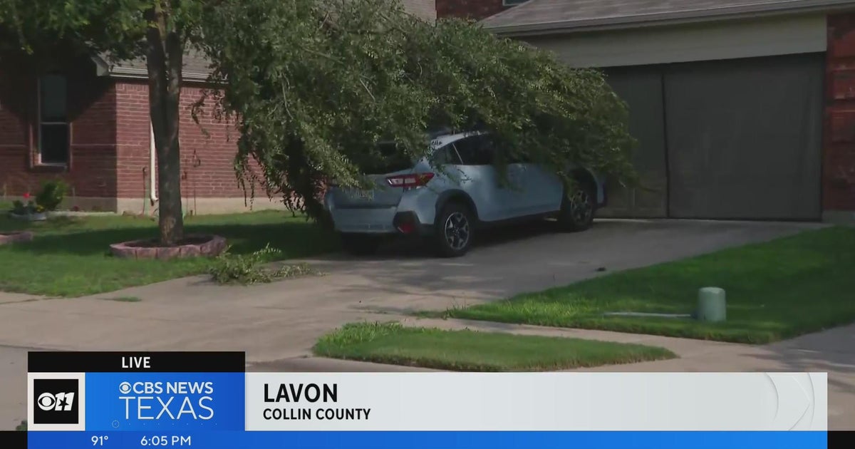 Lavon residents cleaning up after severe storms CBS Texas