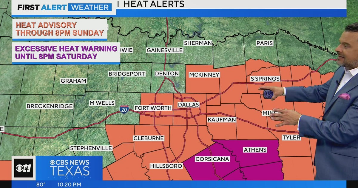 Heat advisory, excessive heat warning in effect this weekend - CBS Texas