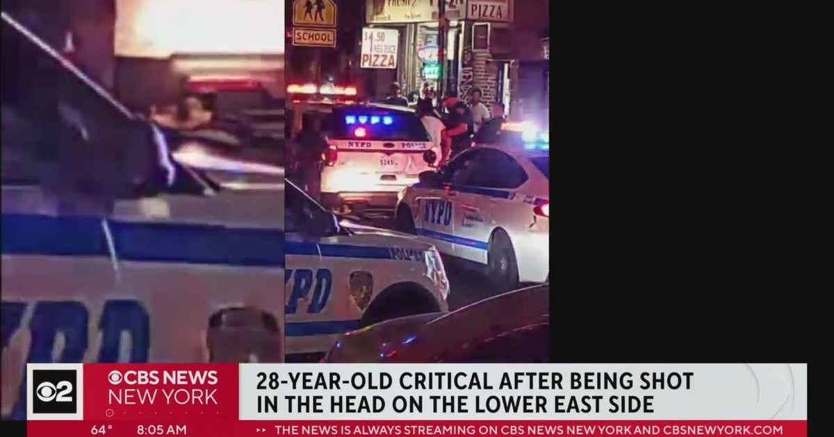 Man shot in head on Lower East Side, in critical condition - CBS New York