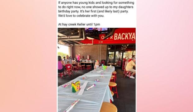 Keller community shows out for 5-year-old's birthday party 