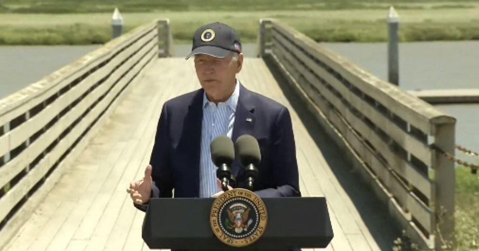 Update President Biden speaks on climate change at Baylands Nature Preserve in Palo Alto Update President Biden speaks on climate change at Baylands Nature Preserve in Palo Alto