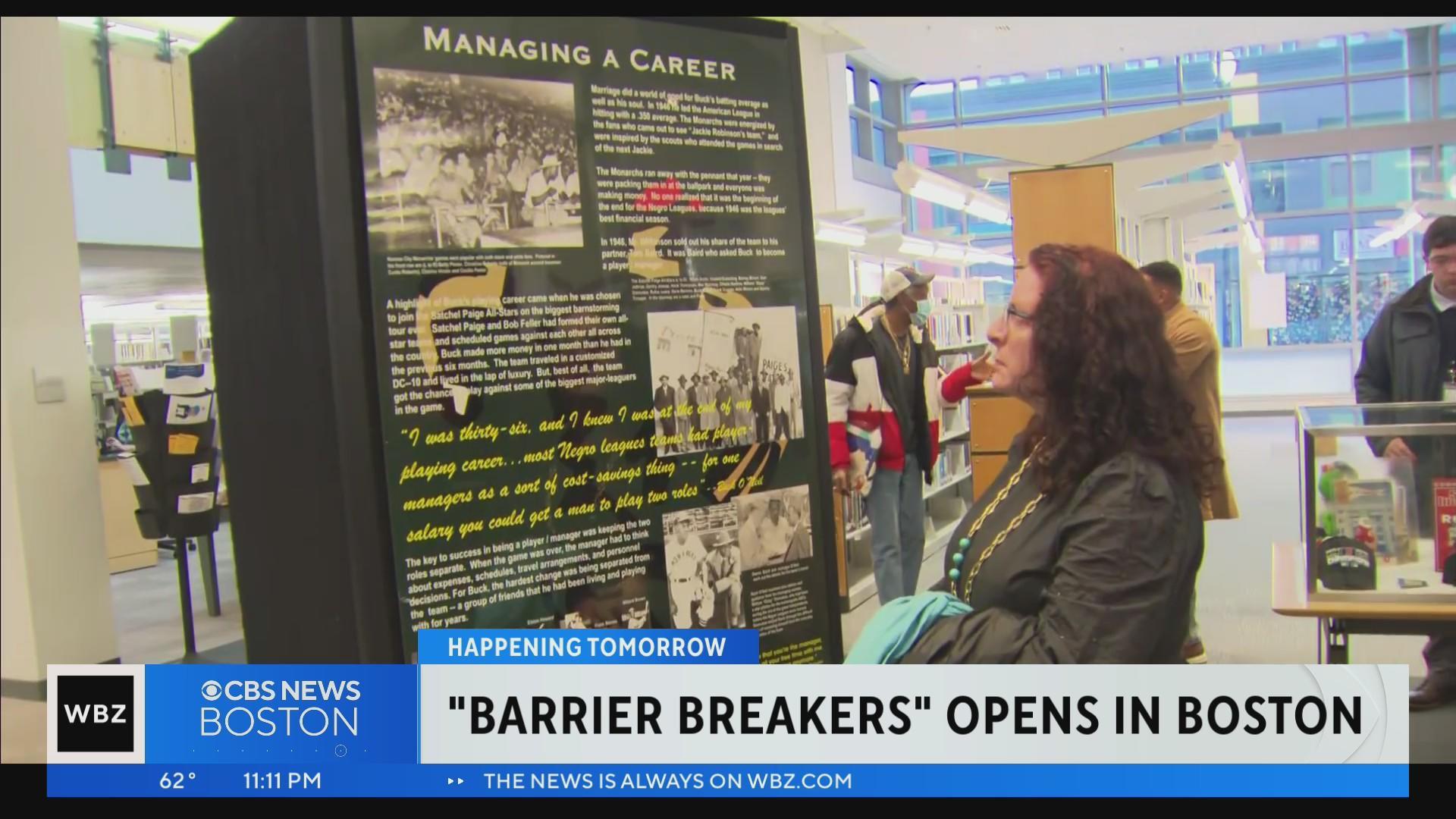 Barrier Breakers: New exhibit chronicles players who helped break Major  League Baseball's color barrier - Boston News, Weather, Sports