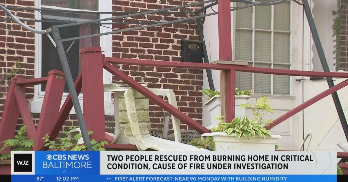 Two in critical condition after Northwest Baltimore fire - CBS Baltimore