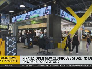 New merchandise store opens inside PNC Park - CBS Pittsburgh