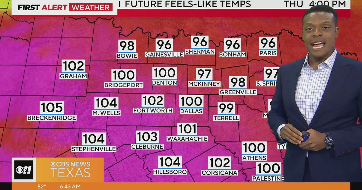 Excessive heat warning continues for North Texas - CBS Texas
