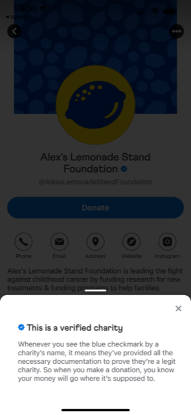 Alex's Lemonade Stand on Venmo 
