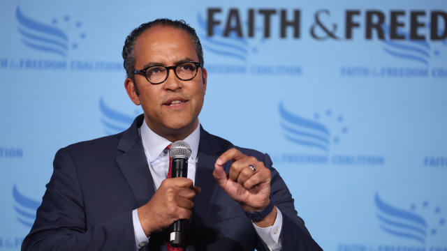 Will Hurd speaks at a gathering of Republican voters in Iowa 