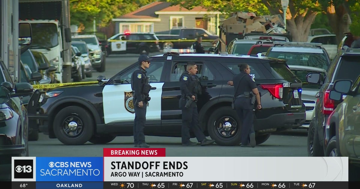 South Sacramento standoff on Argo Way ends with arrest - CBS Sacramento
