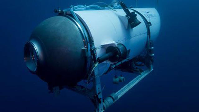 This undated image provided by OceanGate Expeditions in June 2021 shows the company's Titan submersible. 