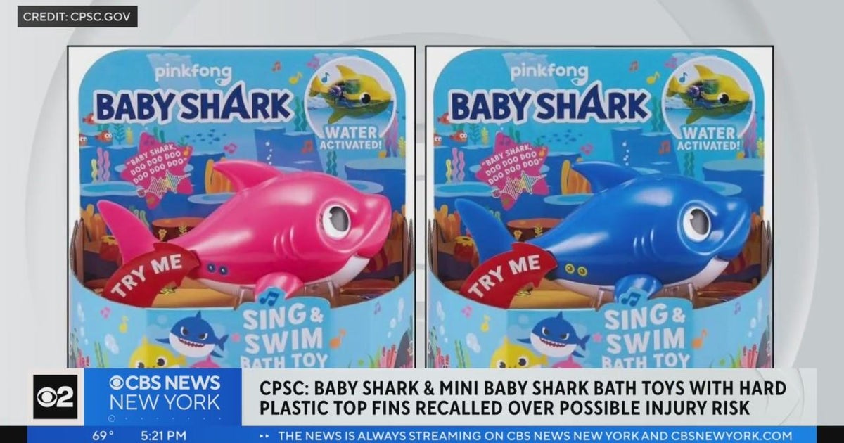 7 million Baby Shark bath toys recalled CBS New York