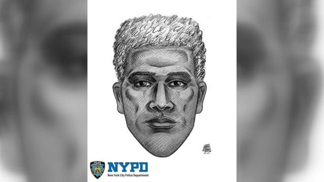 A sketch of a suspect wanted in connection to an attempted rape in Brooklyn. 