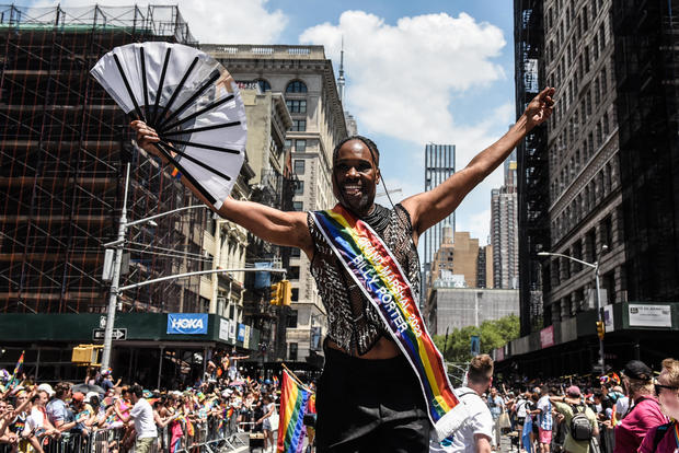 Actor Billy Porter participates in the annual Pride March on June 25, 2023 in New York City. 