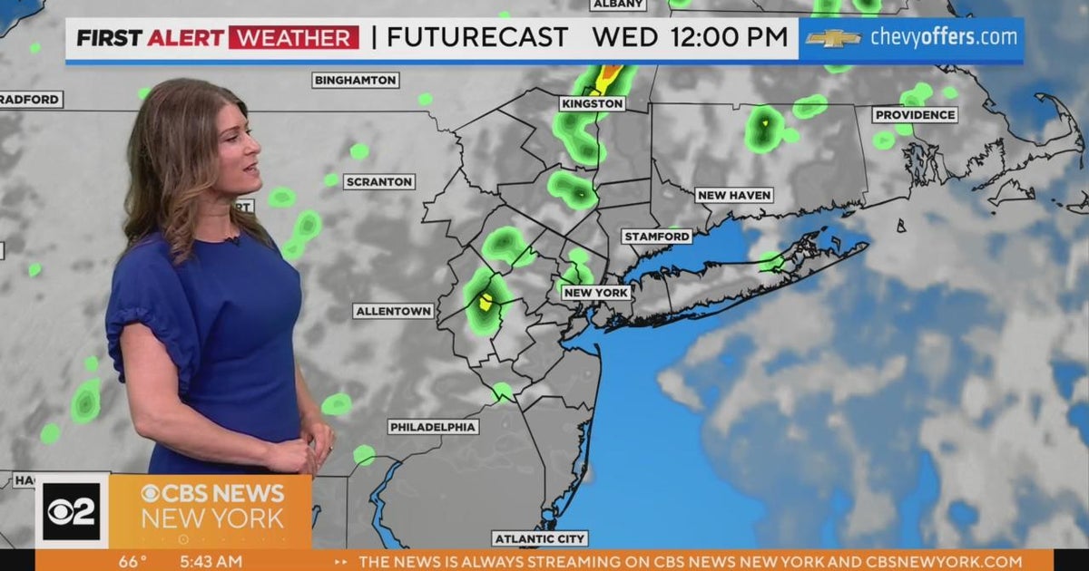 First Alert Weather: Spotty showers still - CBS New York