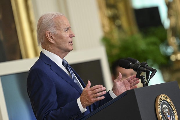 President Biden speaks at the White House in Washington, D.C., on June 26, 2023.