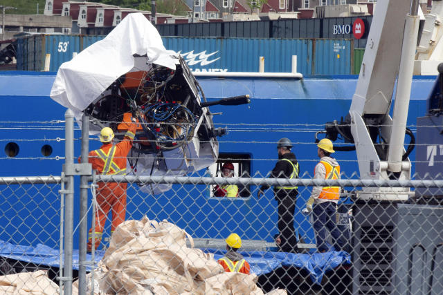 See photos of recovered Titan sub debris after 