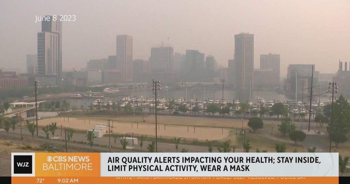 How to stay safe as wildfire smoke compromises air quality - CBS Baltimore