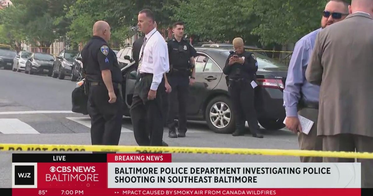 Officer shoots person in Southeast Baltimore, police say - CBS Baltimore