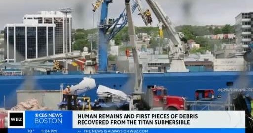 Human Remains Debris Recovered From Titan Submersible Cbs Boston Human Remains Debris Recovered From Titan Submersible Cbs Boston