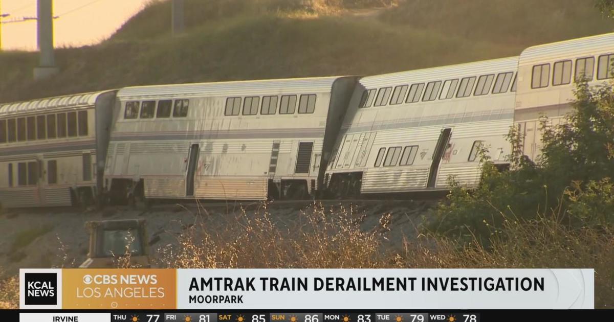 Crews continue work to clear Amtrak train collision in Moorpark CBS