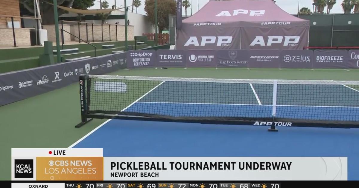 Pickleball tournament underway in Newport Beach CBS Los Angeles