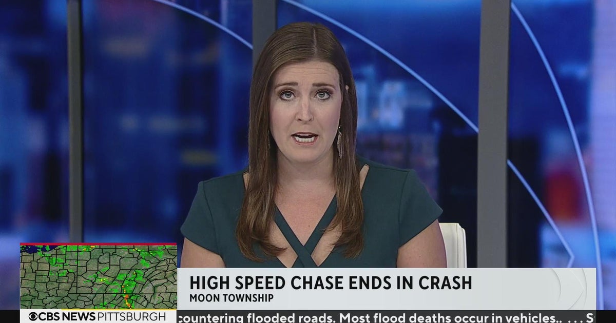 High-speed chase ends in crash - CBS Pittsburgh