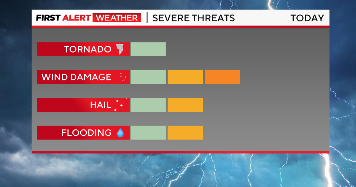First Alert Weather: Severe storms possible throughout the day on ...