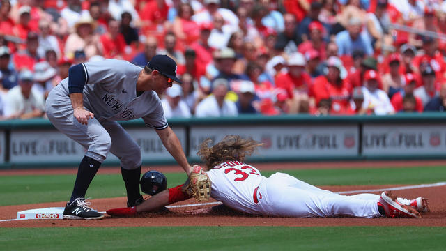 Montgomery beats Yankees for 2nd time, pitches Cardinals to 5-1 win