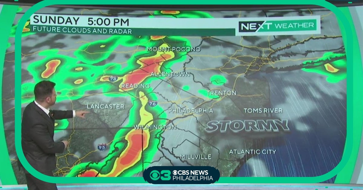 NEXT Weather: Timing weekend storms - CBS Philadelphia