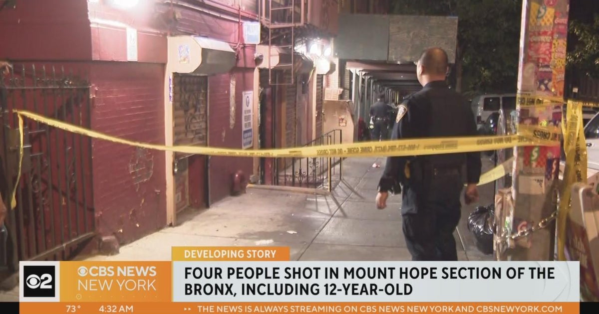 12-year-old girl hurt in Bronx quadruple shooting - CBS New York
