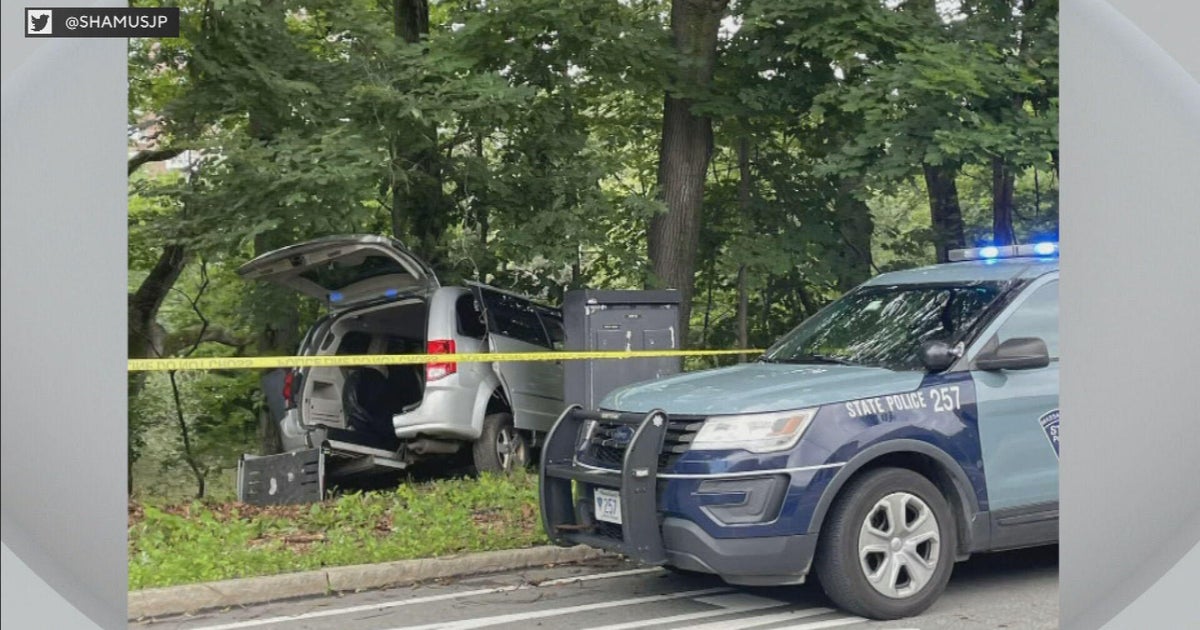 Woman in medical transport van dies, driver hurt in Boston crash CBS