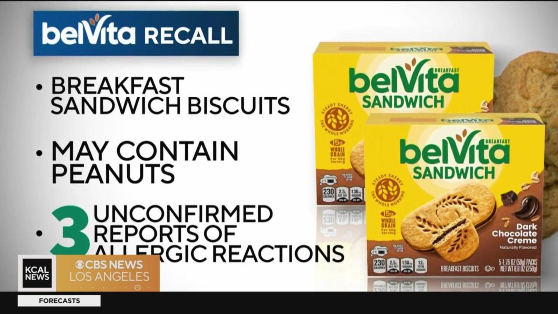 BelVita Breakfast Sandwich biscuits recalled following possible peanut  contamination, company says - ABC News