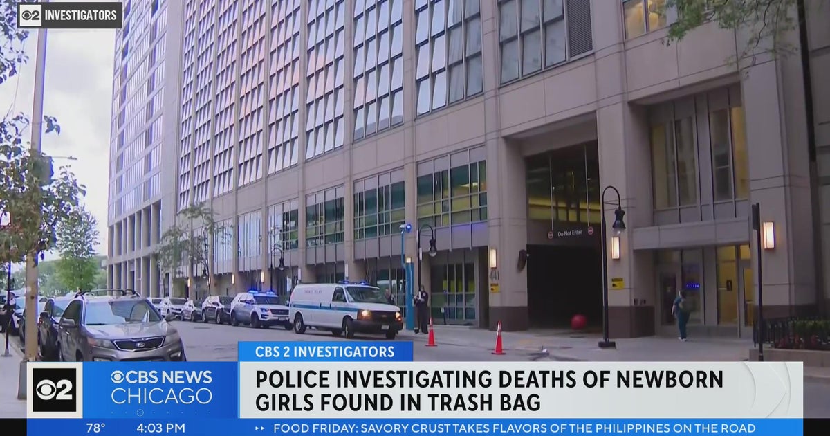 Police investigate deaths of newborn girls found in trash bag - CBS Chicago