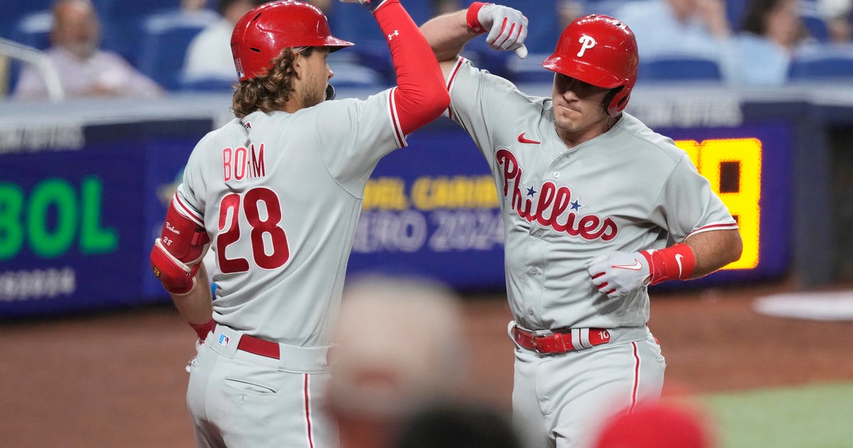 Phils rally earlier Marlins for report-tying 13th straight road earn Phils rally earlier Marlins for report-tying 13th straight road earn