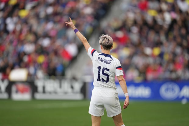 Megan Rapinoe in the 2023 SheBelieves Cup - Japan v United States