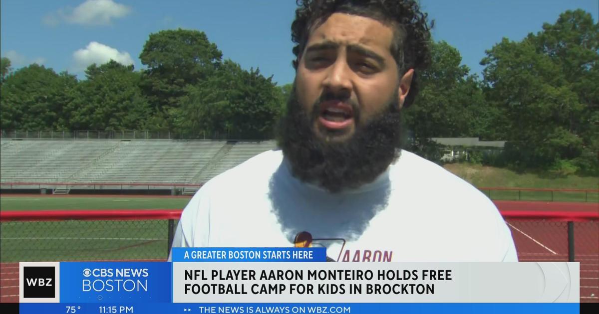Aaron Monteiro, NFL Player from Brockton, hosts free football camp