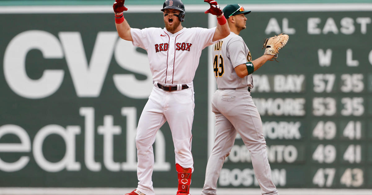 Red Sox rally and extend winning streak to five games with 4-3 victory over  A's - CBS Boston
