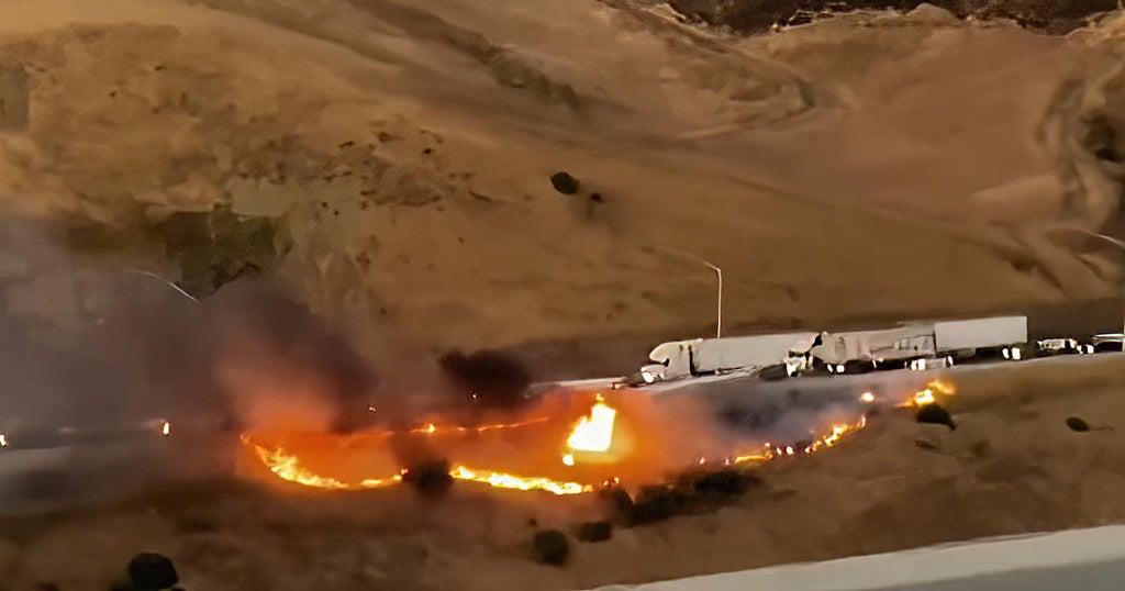 Big rig crash at Altamont Pass backs up eastbound I-580 traffic - CBS ...
