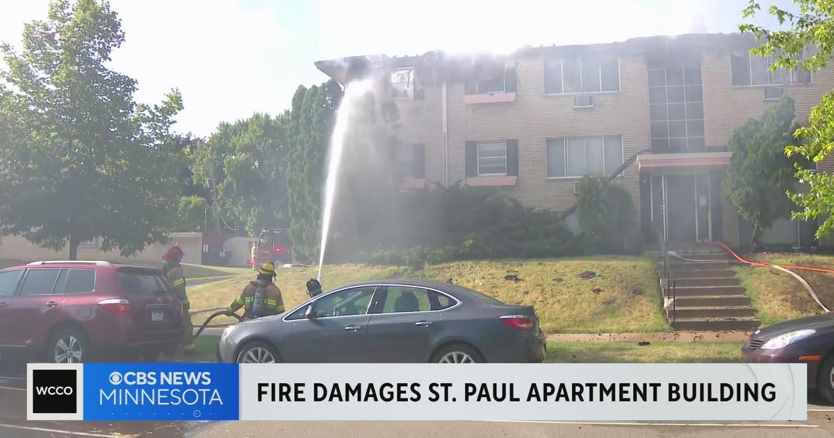 Fire destroys St. Paul apartment building - CBS Minnesota