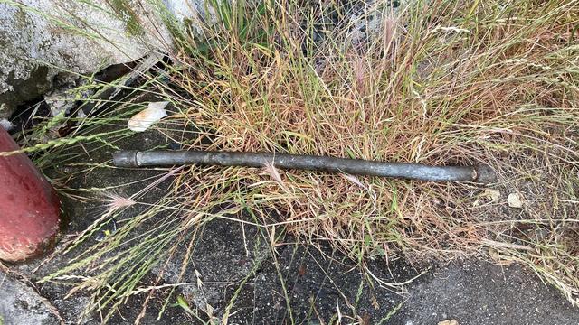 Pipe used in alleged San Rafael vandalism 