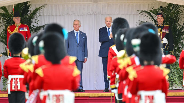 Biden meets U.K. leader and King Charles before heading to NATO summit