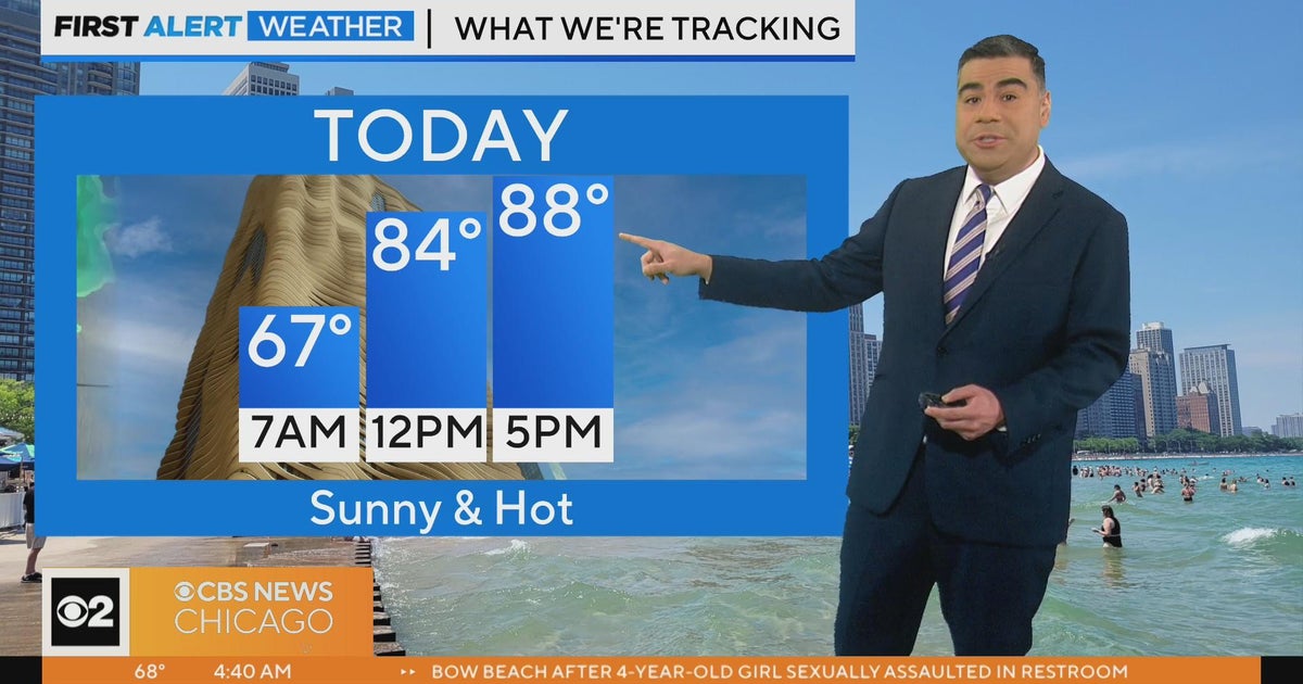 Chicago First Alert Weather: Sunny and hot, storms ahead - CBS Chicago